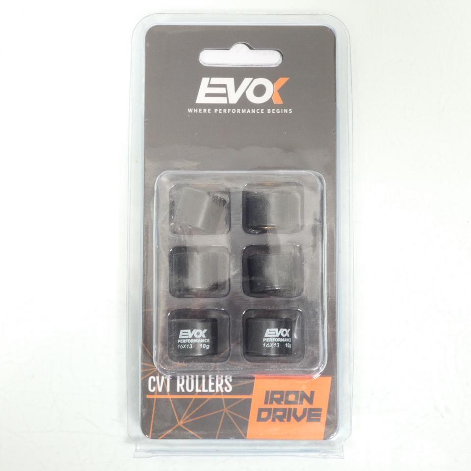 Galet de variateur EVOK 16x13 en 10g pour scooter Peugeot Speedfight 50
