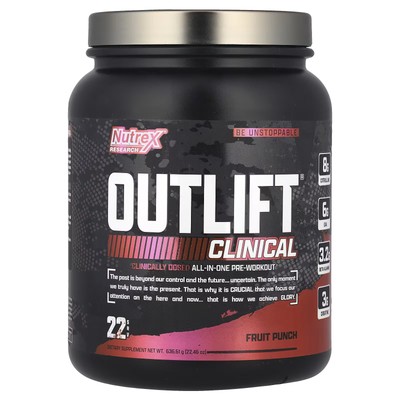 2 X Nutrex Research, Outlift� Clinical, Fruit Punch, 22.46 oz (636.61 g)