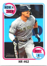 Aaron Judge 2023 Topps Heritage #NT-2 Now & Then New York Yankees