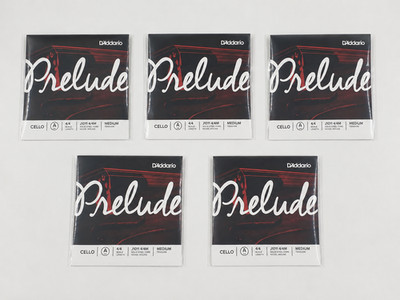 D'Addario Prelude J1011 Cello A-Saite 4/4 Medium - 5er Box - NEU & OVP
