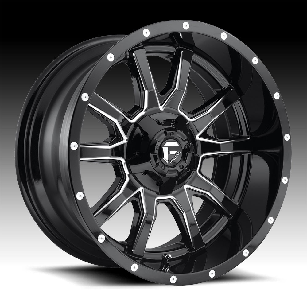 Fuel D627 Vandal Gloss Black Milled 20x10 5x5.5 / 5x150 -18mm