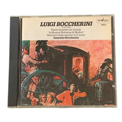 Luigi Boccherini Three Quintets for Strings La Musica Notturna CD