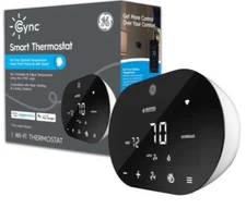GE Cync Smart Thermostat Programmable Wi-Fi Touchscreen Works With Alexa/ Google