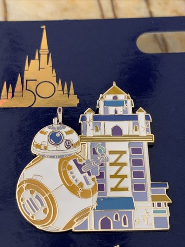Disney Walt Disney World 50th Celebration 4 Parques Iconos Pin Set Nuevo con Tarjeta - Imagen 2 de 10