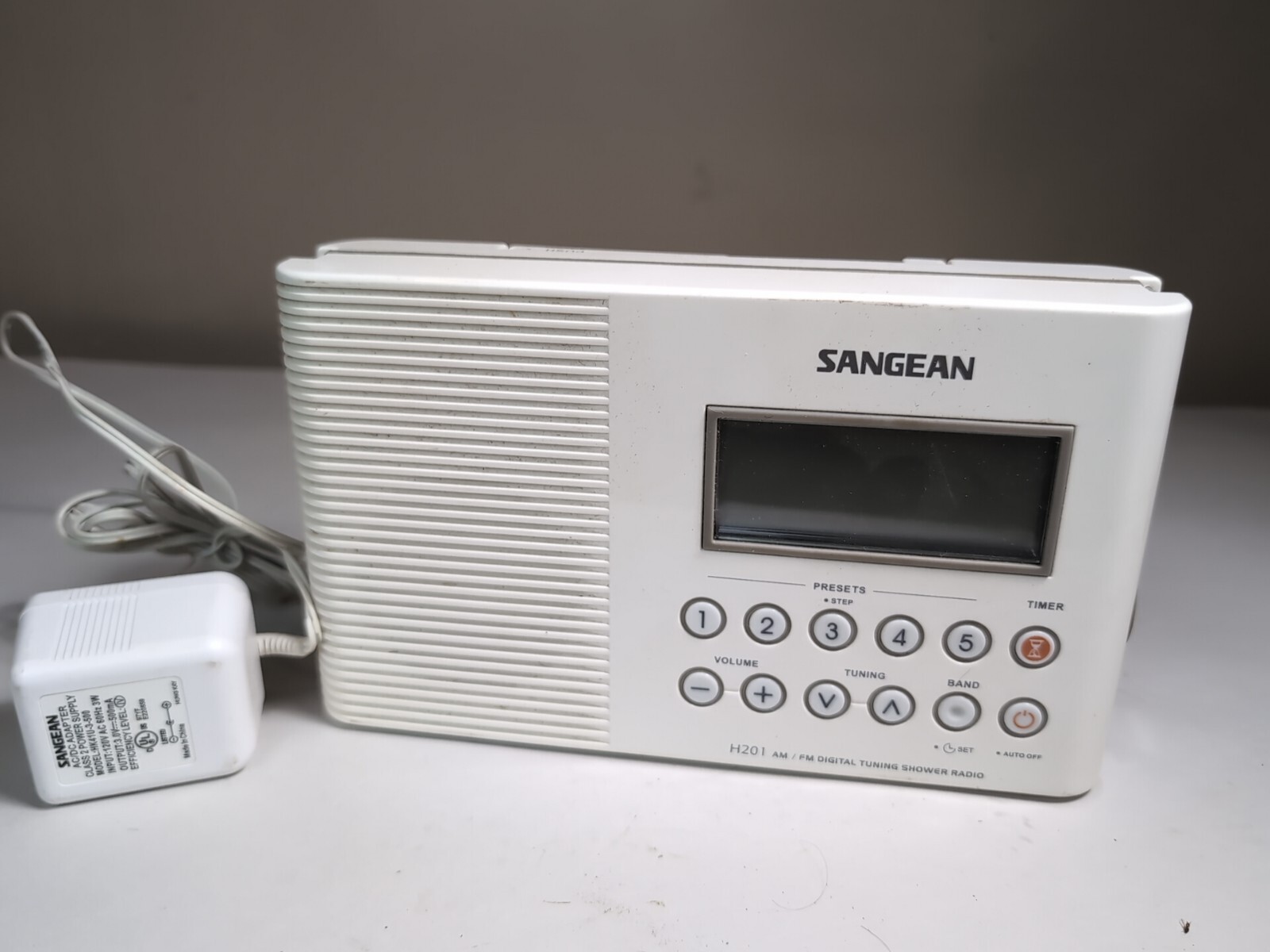 SANGEAN H201 AM/FM/Weather DIGITAL TUNING WATERPROOF Shower Radio eBay