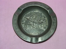 Metal Ashtray Marked Kassack Zinn Germany 