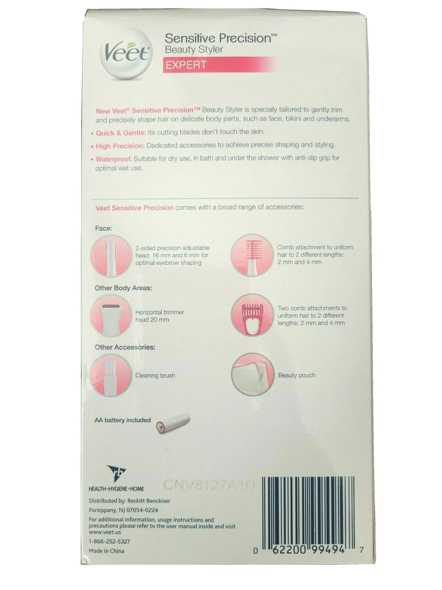 Veet Sensitive Precision Beauty Styler Hair Face Bikini Trimmer.