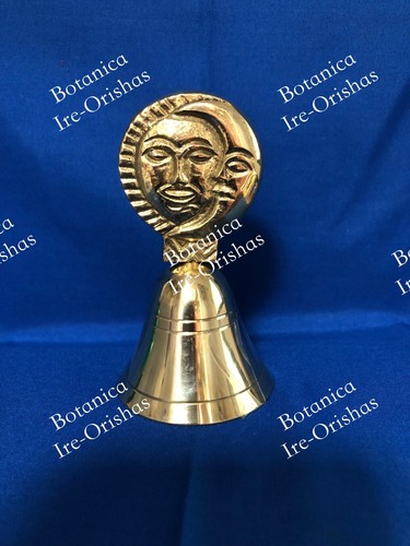 Campana bell de Oshun Sol y Luna en bronze religion yoruba ifa santeria - Picture 1 of 4