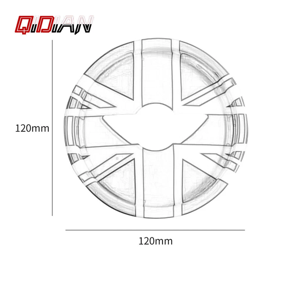 Car Steering Wheel Center Cover Panel Sticker For Mini Cooper F55 F56 F57 F60 - Image 4 of 4