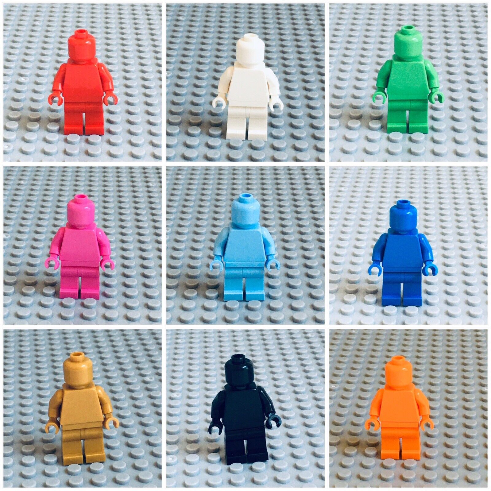 LEGO Monochrome Minifigure Select Your Color L-137