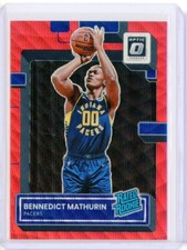 2022-23 Panini Optic Asia BENNEDICT MATHURIN Pacers Red Wave RC Rookie SP