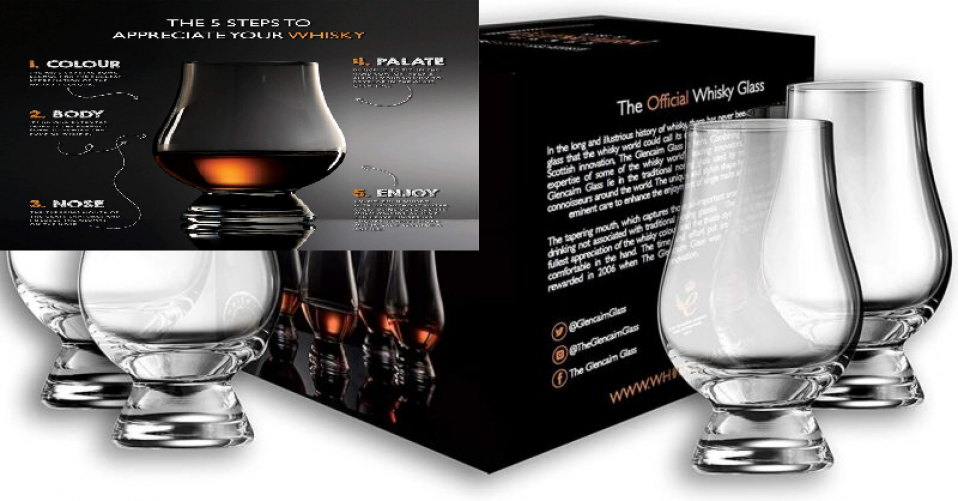 GLENCAIRN WHISKY GLASS, SET OF IN PACK GIFT CARTON Clear
