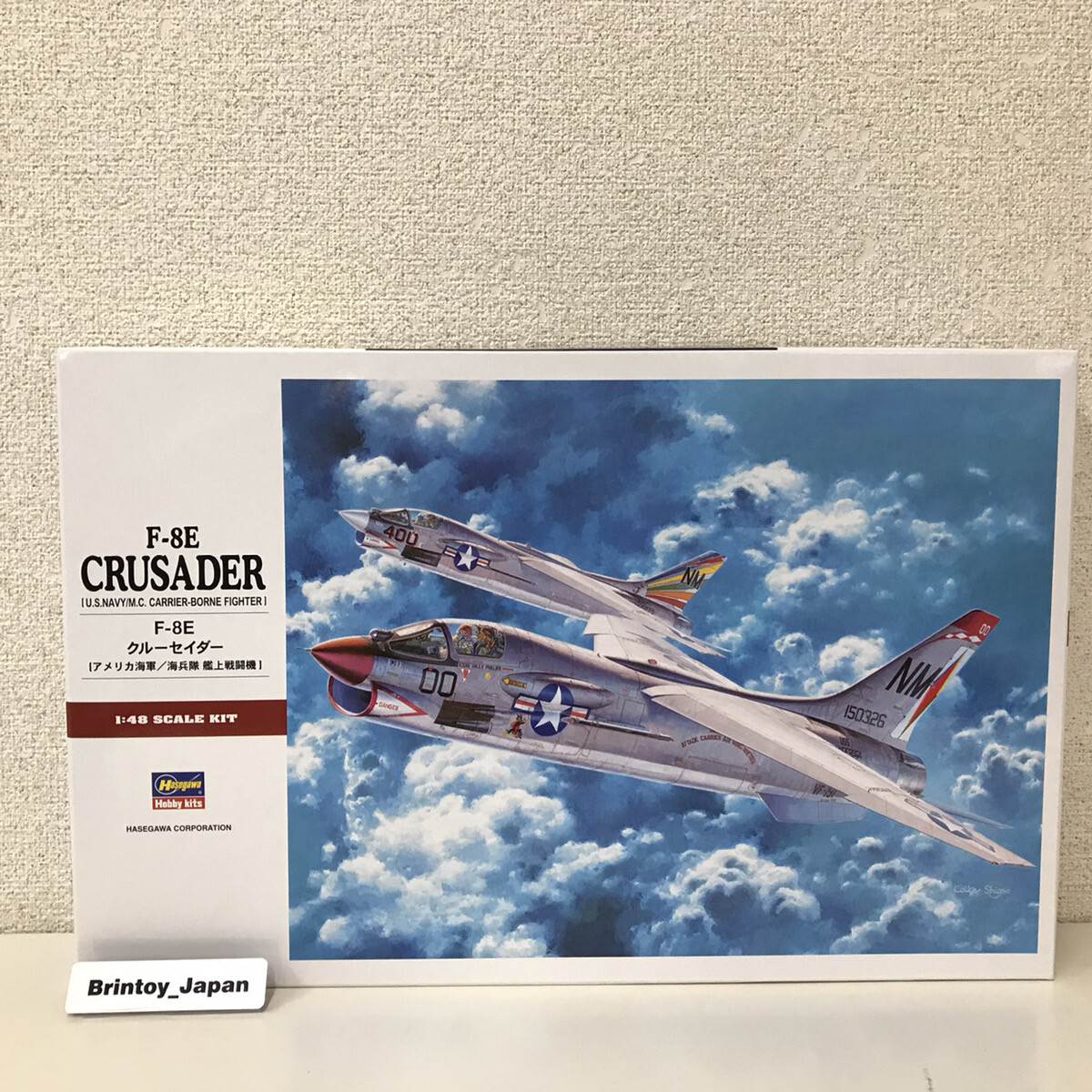 Hasegawa 1/48 F-8E Crusader #PT25 Model kit Japan Hasegawa 1/48 F-8E Crusader #PT25 Model kit Japan