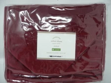 Pottery Barn  Velvet Diamond Quilted Standard Sham Ruby red multiples available