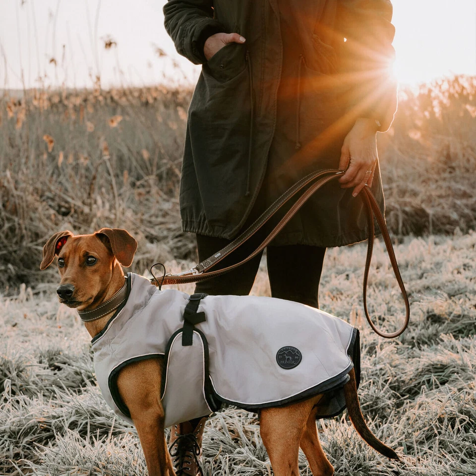 Hunter Hundemantel Uppsala taupe 2in1 für Hunde, wetterfest, modisch, warm - Bild 4 von 4