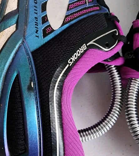 Brooks Transcend 5 Shoes Womens 9.5 Black Purple Pink 1202631B023 - Picture 11 of 12