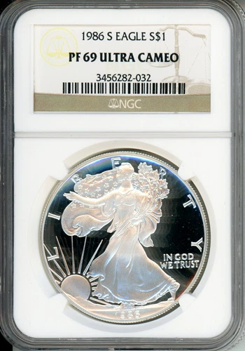 1986-S American Silver Eagle ASE NGC PF69 PR69 PROOF PR-69 UCAM  !!