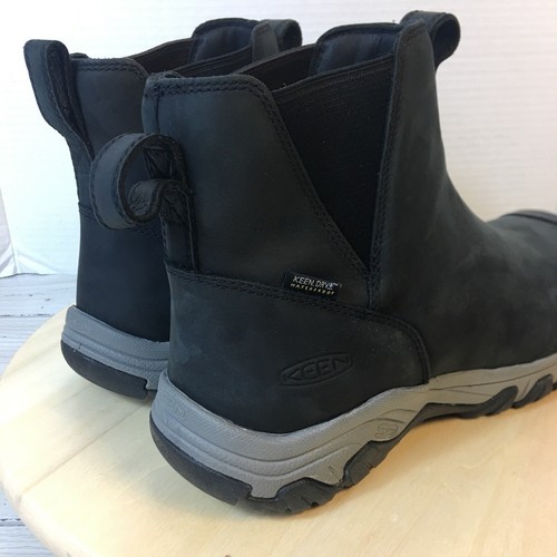 KEEN Greta Chelsea Boots Women’s Size 10w Waterproof Leather Dark Gray New - Picture 3 of 11