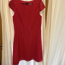 J Crew Pink Midi Dress Fit and Flare Size 10