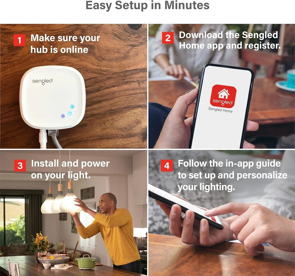 Sengled Element Classic Programmable Smart Bulb Soft White Lightbulb ~ BR30 - Image 2 of 3