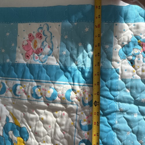 Cura Orso Coperta Culla Anni 80 Asilo Nido Blu 35x44 Incompleta LEGGI Vintage - Foto 14 di 19