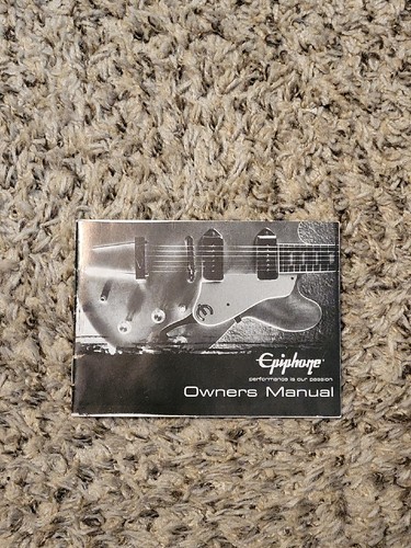 Epiphone Guitar Owners Manual- Tune/Intonation