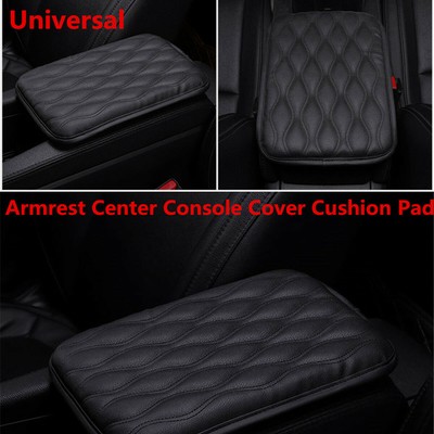 Universal Car SUV Armrest Pad Cover Auto Center Console PU Leather Cushion Black Universal Car SUV Armrest Pad Cover Auto Center Console PU Leather Cushion Black