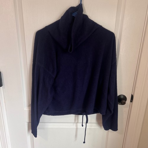 Aerie Cozy Funnel Neck Pullover Drawstring Hem Loungewear Top Size XS NWT