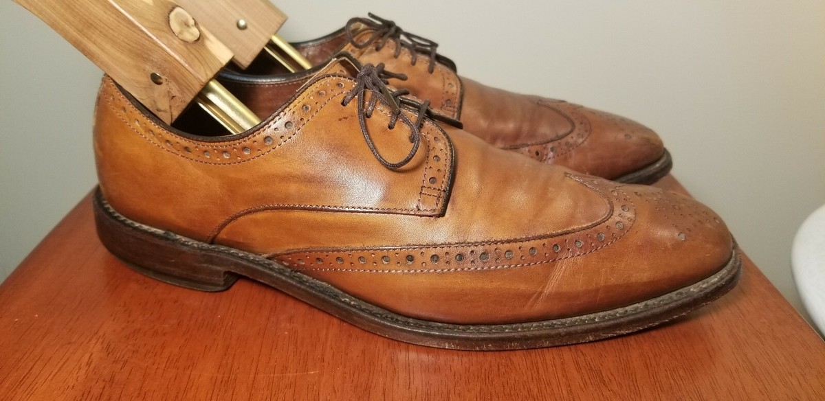 Allen Edmonds Mens Size 8 D Bel Air Tan Brown Oxfords Casual 