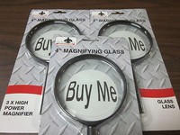 Lot Of 3 4 Jumbo 3x Magnifying Glasses Glass Lens Hand Held Magnifier Mg-4j Lot Of 3 4 Jumbo 3x Magnifying Glasses Glass Lens Hand Held Magnifier Mg-4j