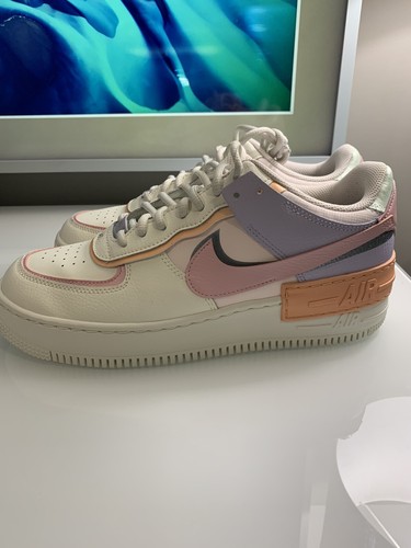 Nike Air Force 1 AF1 Shadow White Pink Orange Chalk CI0919-111 Women's Size  11 | eBay