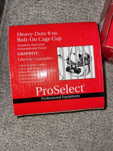 HEAVY-DUTY 8OZ BOLT-ON CUP STAINLESS STEEL PROSELECT Bowl CAGE Pet Food Water - Picture 1 of 1