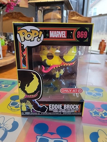 Funko Pop Marvel: EDDIE BROCK (VENOM) #869 Blacklight Target Exclusive IN HAND U
