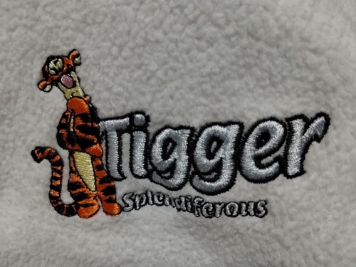 Tigger Disney Winnie The Pooh 100 Acre Collection 1/4 Zip Fleece Pullover Large - Picture 3 of 7