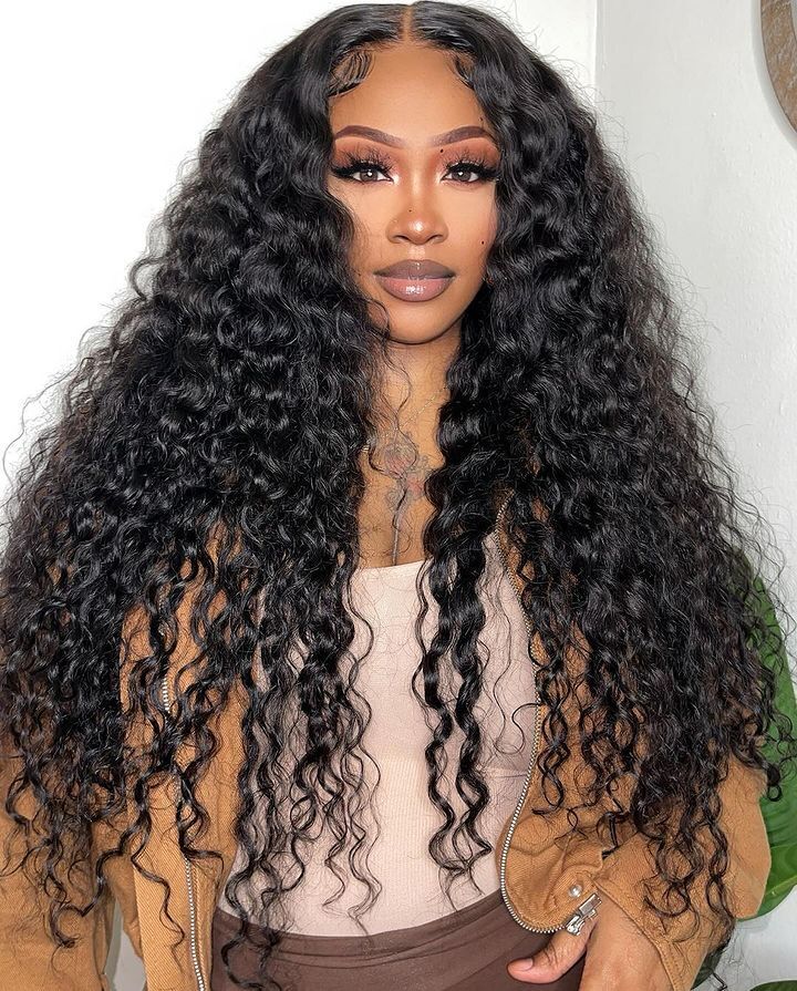 360 Lace Front Wigs Human Hair Brazilian Hair Kinky Curly 32 
