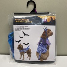  NEW Vibrant Life Blue Dragon Dog Halloween Costume Size Med 20-50 Lbs