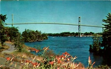 Postcard Thousand Island Bridge Thousand Islands New York