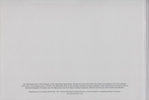 Brochure Mercedes E-Class Estate (W210) 05-00 - Imagen 2 de 2