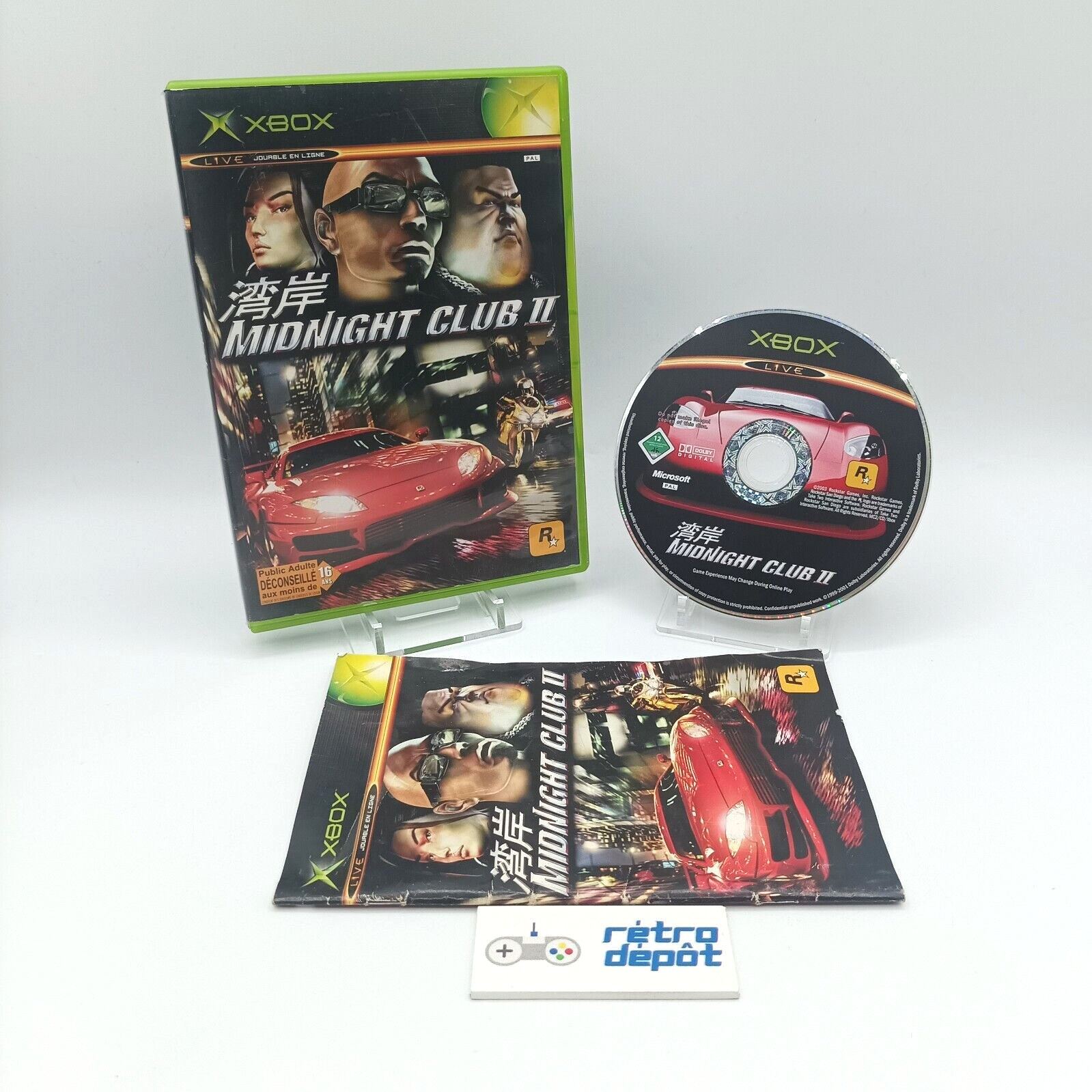 Midnight Club II 2 / Microsoft Xbox / PAL / FR