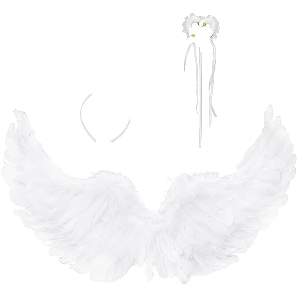 Vestido de plumas blancas Trajes para Niñas