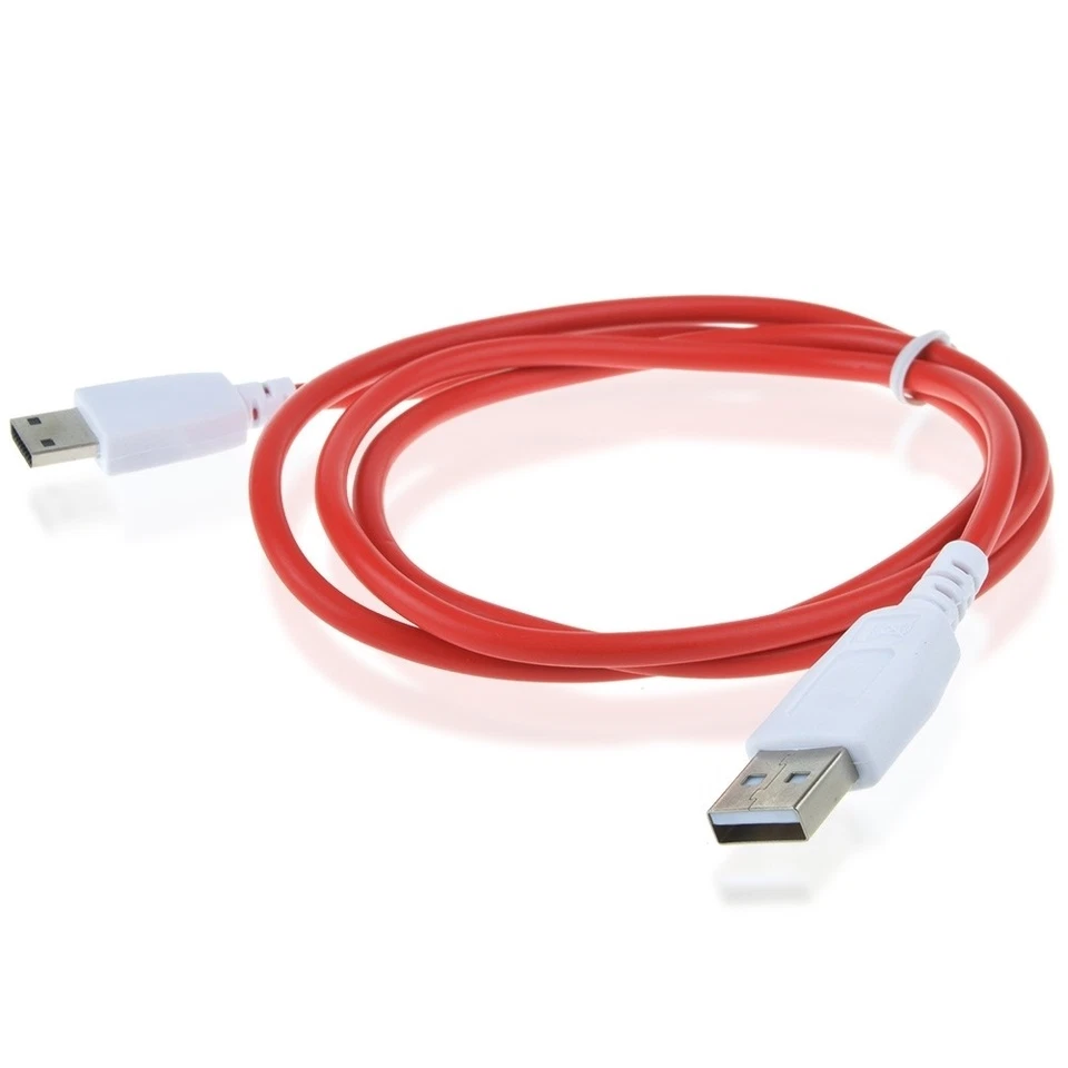 Red White USB Data Sync Transfer Charger Cable for Nabi Jr NABIJR-NV5B Tablet - Image 3 of 4
