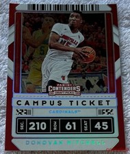 2020-21 Panini Contenders Draft Pick DONOVAN MITCHELL #43 Prospect Campus Ticket