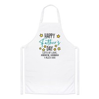 Personalisiert Happy Des Vaters Tag Schrift Stars Koch SchüRze Papa Liebe Kochen