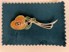 Vintage Silver Enamel Rose brooch Silver Charles Rennie Mackintosh Celtic Gift