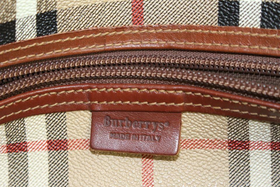 Burberry Beige Nova Check Duffle Bag with Strap B… - image 6