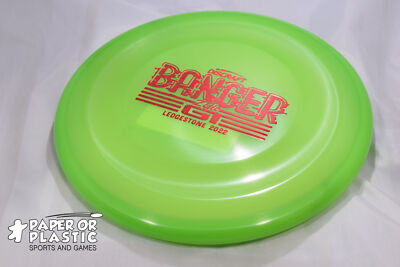 Discraft Ledgestone 2022 Z GLO BANGER-GT Disc Golf 174 Putter Lime Green NEW Red