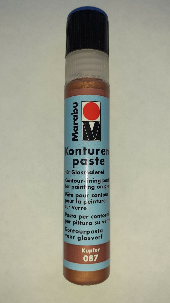 25ml Marabu Copper Glass Lining Paste / Glass Paint / Glass Art / Craft Paint