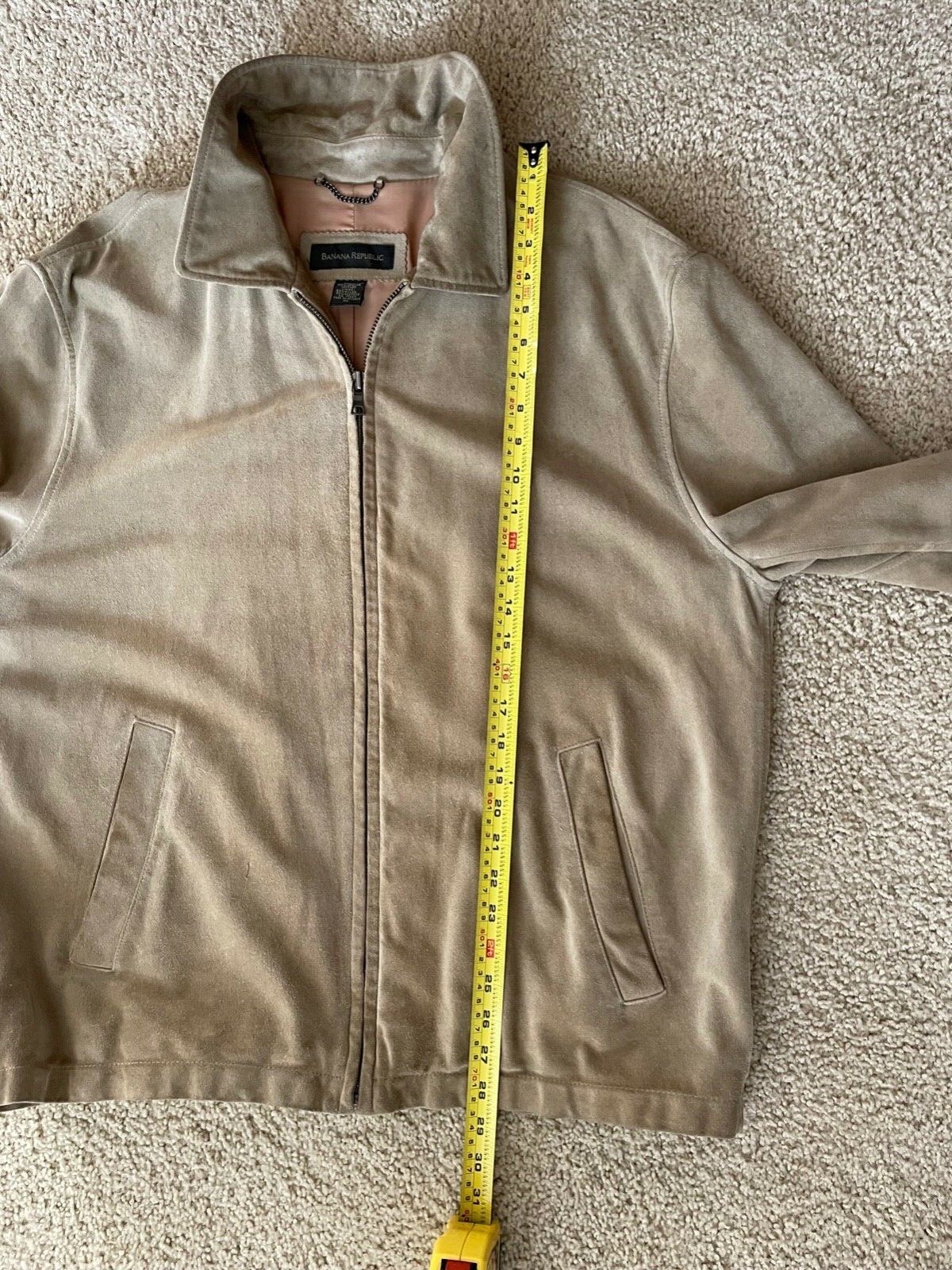 Vintage Banana Republic mens suede jacket size XL Gem