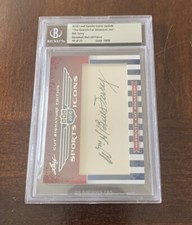 2010 Leaf Sports Icons Update  Bill Terry Autograph 18/27 HOF New York Giants
