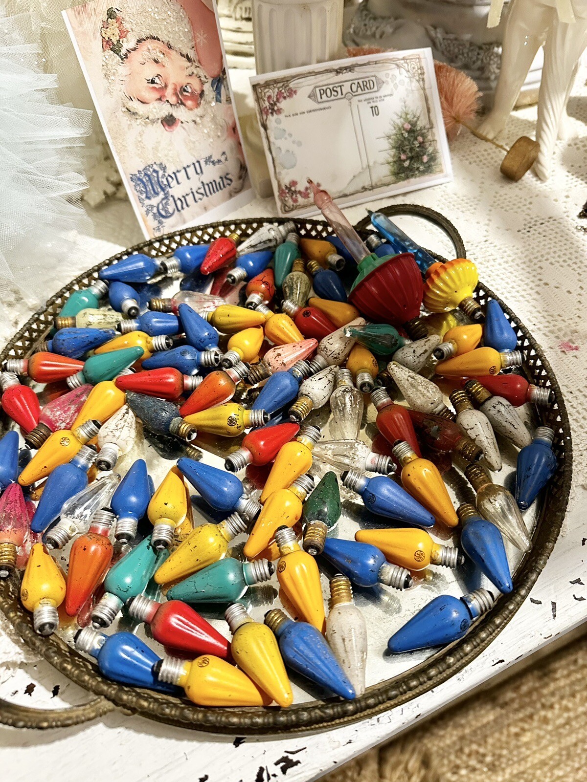 Lot Of 88 Vintage Christmas Tree Light Bulbs Mixed GE Multi eBay